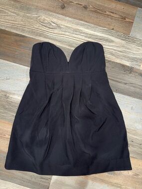 Free People Black Strapless Sweetheart Mini Dress